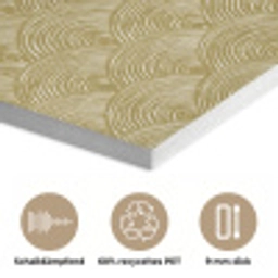 Waaier - Geometrisch - Groen PET vilt klein 837 -closeup_DE