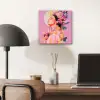 Vrouw - Bloemen - Paars - Abstract aluminium wit klein -sfeer5