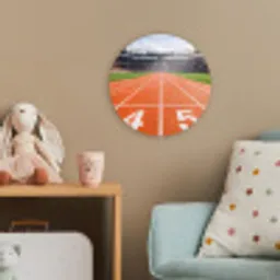 Sintelbaan - Stadion - Sport -Oranje Wandcirkel kunststof plaat 5mm dik klein -tsfeer1_kind