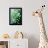 Blad - Plant - Groen - Textuur fotolijst zwart zonder passe partout klein -usfeer4_kinderkamer