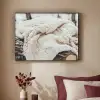 Deken - Wit - Boomstronk - Winter - Sneeuw Textielframe - compleet frame klein -sfeer1