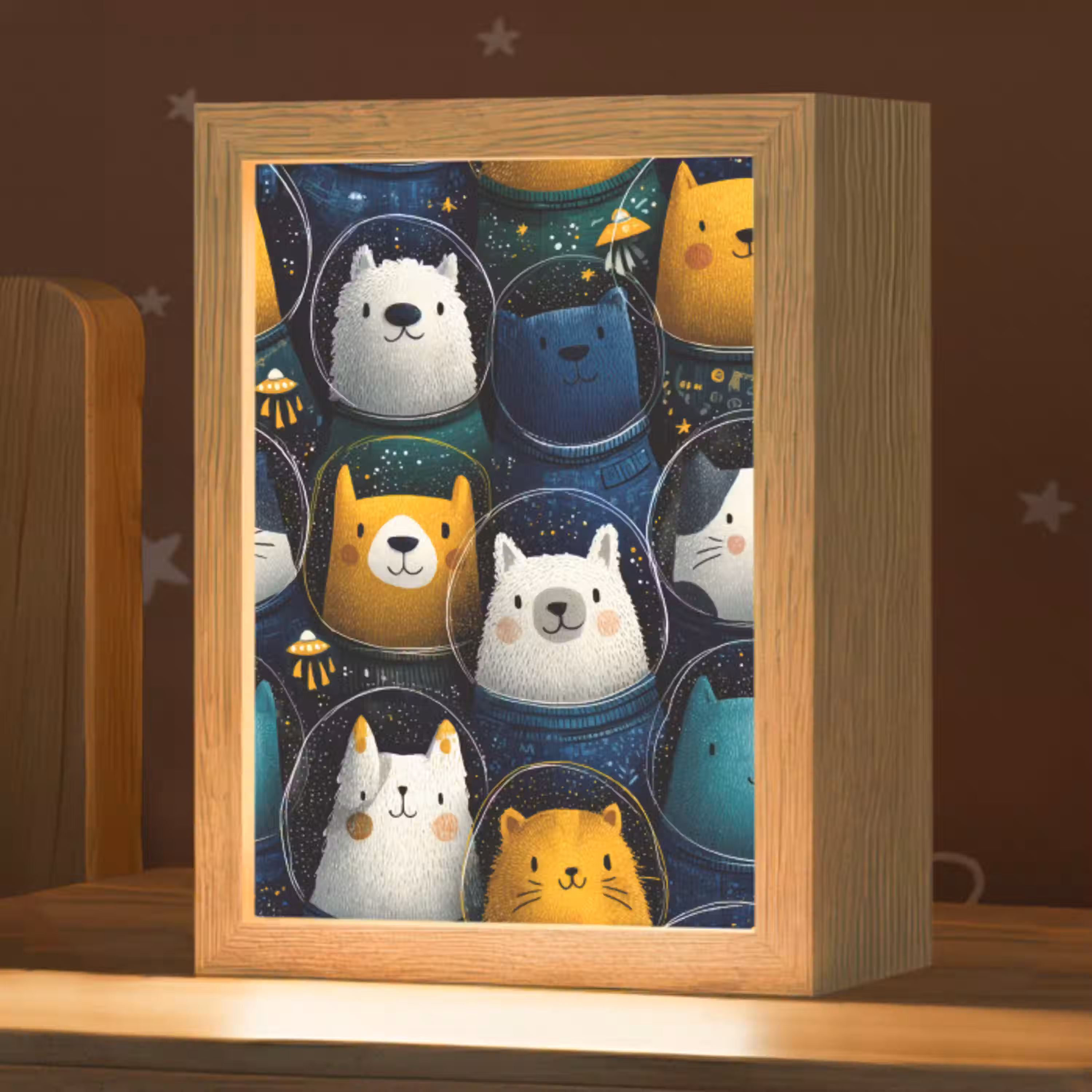 Dieren - Ruimtepakken - Sterren Light Box met kabel klein -zzz_3d_website