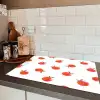 Oranje - Sinaasappel - Bloemetje Inductie beschermer vinyl 3mm klein 276 -sfeer3