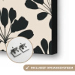 Abstract - Patroon - Zwart Textielframe zwart klein 947 -USP_ophangsysteemNL