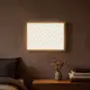 Patroon - Bloemen - Beige Light Box met batterij (Wandlamp) middel 907 -sfeer4