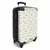 Valentijn verspreide hartjes patroon zwart NBS - Handbagage koffer - Kinderen Unisex middel -productfoto_3d
