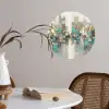Abstract - Blokken - Goud - Skyline Wandcirkel behangsticker klein -sfeer3
