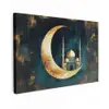 Moskee - Halve maan - Goud - Ramadan - Islamitische canvas 2cm klein -z3d