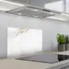 Marmer - Goud - Wit - Luxe keuken achterwand spatscherm klein -3d_schuin