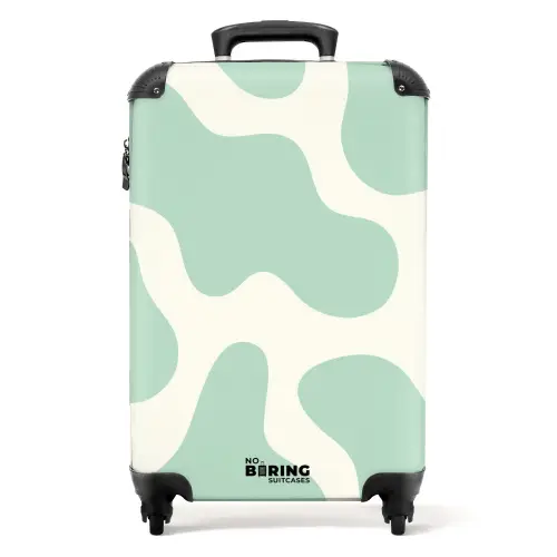 Abstract - Mintgroene vormen NBS - Handbagage koffer - Kinderen Unisex middel -productfoto_recht