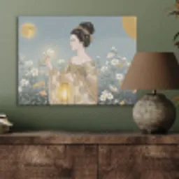 Aziatisch - Vrouw - Kimono PET vilt klein -sfeer2