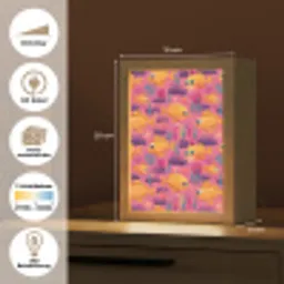 Goudvissen - Koraal - Kleurrijk Light Box met kabel (Tafellamp) klein 925 -USP_websiteoverzichtDE