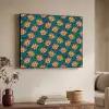 Groen - Disco - Patroon Textielframe zwart klein 947 -sfeer3