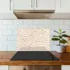 Beige - Aardspatroon keuken achterwand spatscherm klein -sfeer2