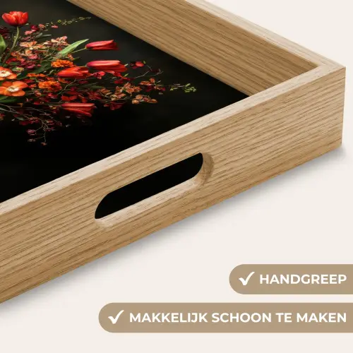 Bloemen - Takken - Boeket Dienblad Rechthoek middel -USP_HandgreepNL