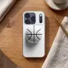 Basketbal - Wit - Schaduw - Lijnen Telefoonhoesje iPhone 17 Pro klein -sfeer1