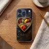 Houten - Hart - Kleurrijke - Specerijen Telefoonhoesje iPhone 17 Pro klein -sfeer1