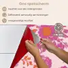 Bloemenpatroon - Roze - Oranje - Bloemen keuken achterwand spatscherm klein -spatscherm_NL