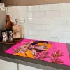 Zonnebril - Oranje - Vrouw - Planten Inductie beschermer vinyl 3mm klein -sfeer3