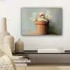 Bloempot - Kuiken - Bloemetjes canvas 2cm klein -sfeer6