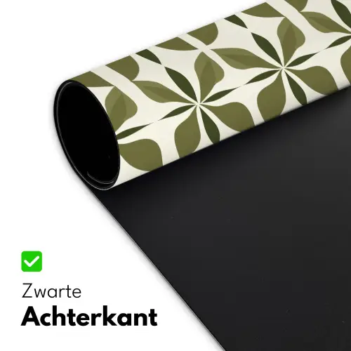 Botanisch - Retro - Groen Muismat XXL klein 681 -sfeer2