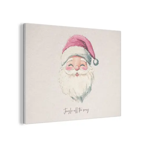 Kerstman - Kerst - Quote - Beige PET vilt klein -3d