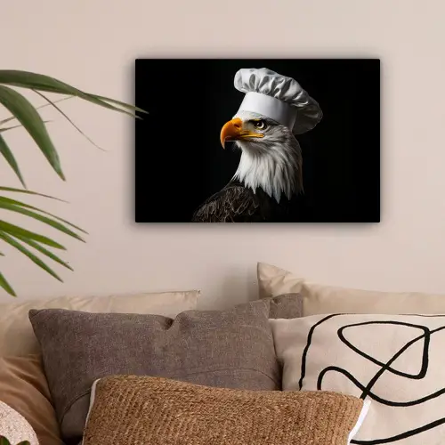 Arend -Amerika - Koksmuts - Vogel - Stoer canvas 2cm klein -sfeer1
