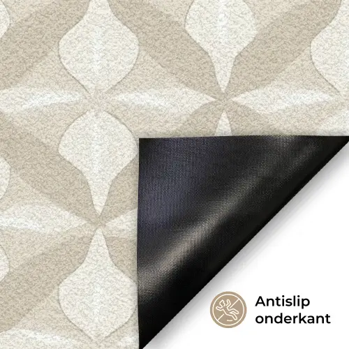 Patroon - Klassiek - Beige Deurmat klein 898 -antislip_NL