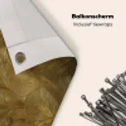 Organisch - Lijnen - Goud Balkonbeschermer Duitsland klein 596 -closeup_NL