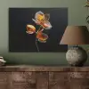 Bloem - Orchidee - Oranje PET vilt klein -sfeer2