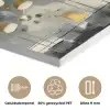 Boom - Abstract - Beige - Goud - Zwart PET vilt klein -closeup_NL