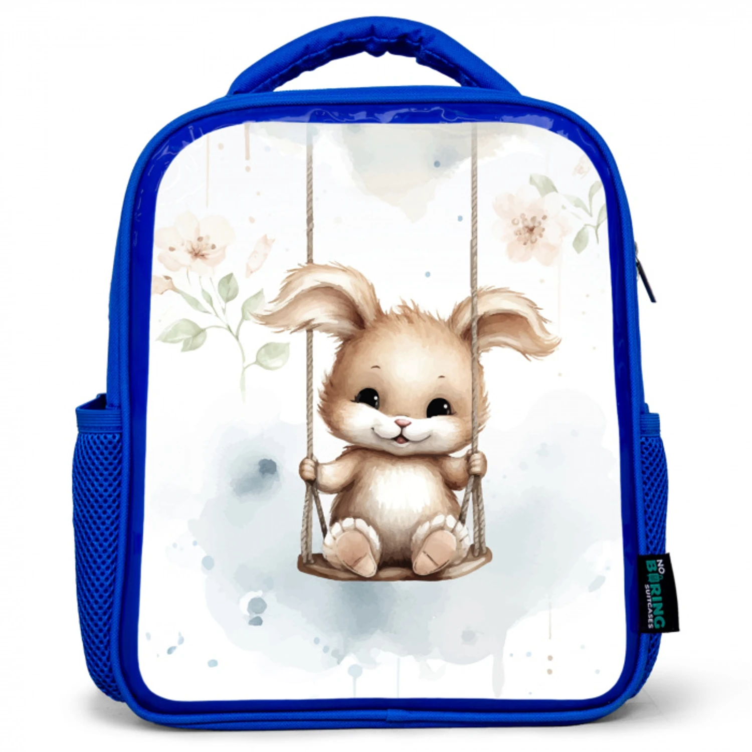 Konijn - Baby dier - Kinderen Kinderrugzak - Blauw middel -3d