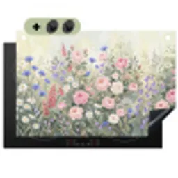 Bloemen - Tuin - Natuur - Kleurrijk Inductie beschemer met haakjes klein -3d