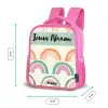 Regenboog - Pastel - Patroon Kinderrugzak - Roze middel -productfoto_formaten