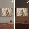 Kerst - Poppetje - Abstract Light Box met batterij (Wandlamp) middel -sfeer3