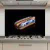 Hotdog - Porselein - Delfts blauw - Eten keuken achterwand spatscherm klein -3d_website