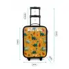 Dino - Dieren - Patroon Kinderkoffer - Zwart klein -productfoto_formaten