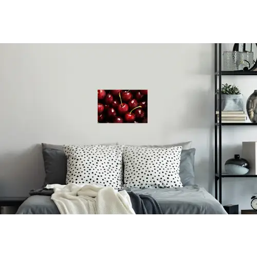 Rood - Fruit - Kersen Muursticker klein -slaapkamer
