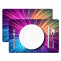 Abstract - Light - Burst - Modern - Colorful Placemat vinyl groot -zzsfeer2_Kitchenyeah-website