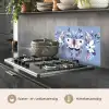 Vlinder - Vleugels - Stippen - Bloemen keuken achterwand spatscherm klein -usp_NL