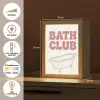 Retro - Bad - Roze Light Box met kabel (Tafellamp) klein -USP_NL