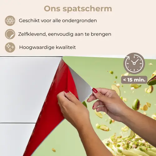 Pistache - Taart - Noten - Eten keuken achterwand spatscherm klein -spatscherm_NL