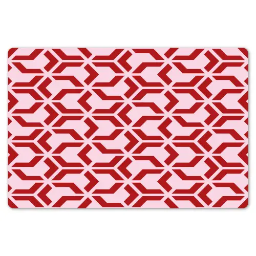 Roze - Rood - Geometrisch - Patroon Placemat vinyl groot 368 -zzsfeer1_Kitchenyeah-website