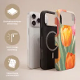 Tulpen - Abstract - Kleurrijk Toughcase MagSafe Apple iPhone 17 Pro Max klein -USP_Lagen_NL
