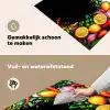 Citroenen - Peper - Kruiden - Graffiti - Verf - Abstract Inductie beschemer met haakjes klein -ky-schoon-nl