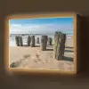 Zand - Strand - Paal - Water - Zomer Light Box met batterij (Wandlamp) middel -z3d_website