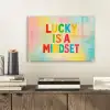 Quote - Lucky - Regenboogkleuren plexiglas 5mm klein -sfeer1