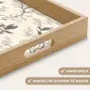 Takken - Vogels - Beige Dienblad Rechthoek middel 911 -USP_HandgreepNL
