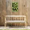 Appels - Groen - bladeren Tuinposter op houten frame 2 cm dik klein -sfeer4
