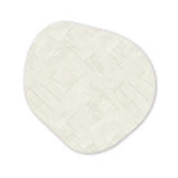 Textuur - Abstract - Beige Wandcirkel Organisch Aluminium middel 851 -3d